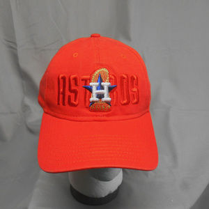 Orange Houston Astros adjustable baseball cap